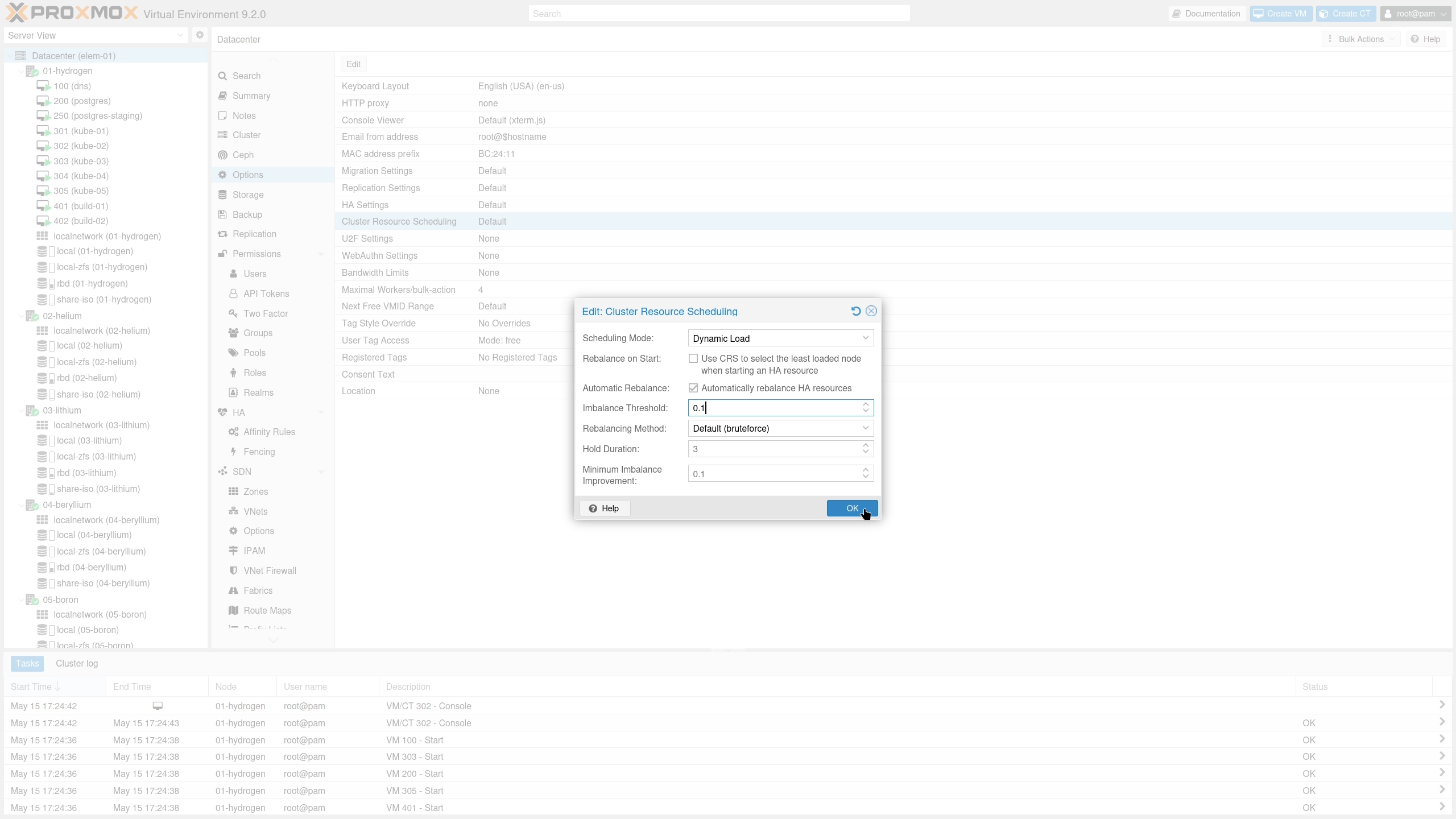 Proxmox VE Bulk Actions